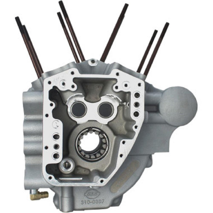 S&S Cycle 310-0367A Twin Cam Engine Case - Stock Bore - Black Powder Coat