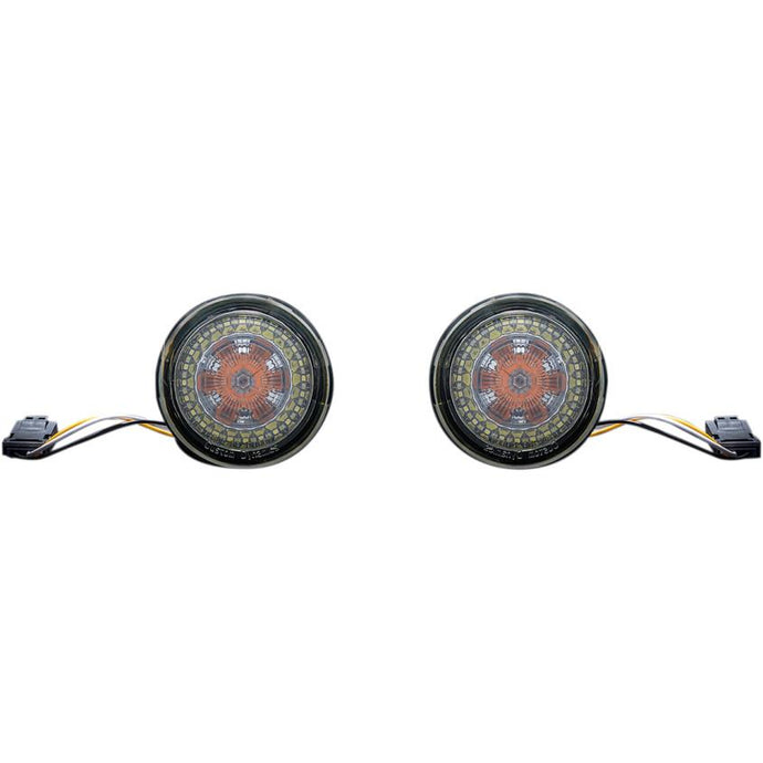 Custom Dynamics PB-AW-JAE Probeam Dynamic Ringz Turn Signals with Smoke Lenses
