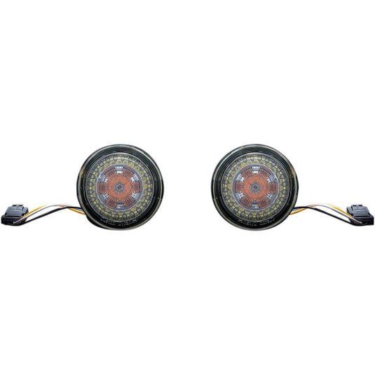 Custom Dynamics PB-AW-JAE Probeam Dynamic Ringz Turn Signals with Smoke Lenses