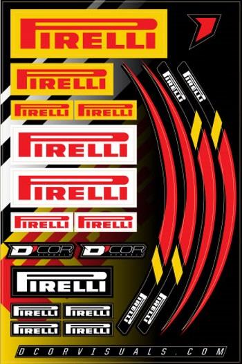 Dcor 40-90-119 Rim Decal - Pirelli