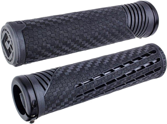 Odi F35CFBH-B CF V2.1 Lock-On Grips - 135mm - Pearl Black/Graphite with Matte Black