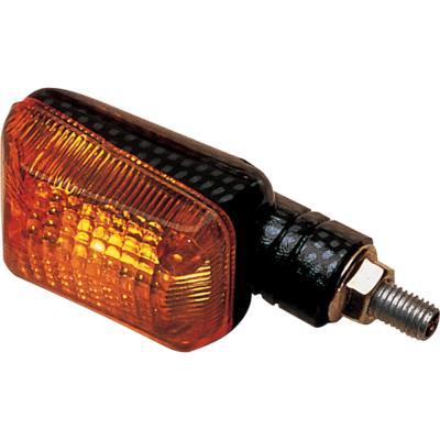 K&S Technologies 25-8038 Mini-Stalk Marker Lights - Black with Amber Lens