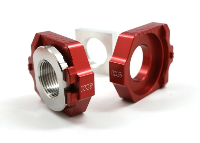 Works Connection 17-256 Elite Axle Blocks Kit - Red