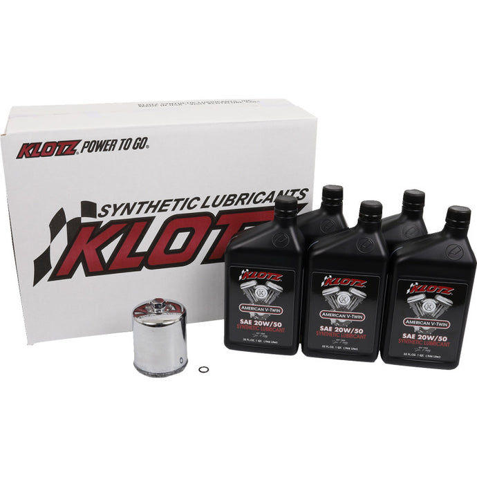 Klotz Oil KH-107 Basic Oil Change Kit - 20W/50 - 5qt.
