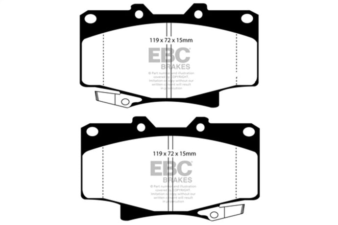 Ebc DP4992R EBC Yellowstuff Brake Pad Sets