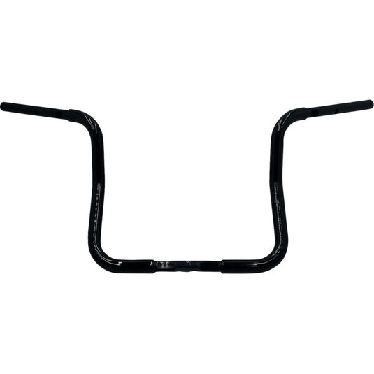 Fat Baggers, Inc. 943013-B 1-1/4in. Ez Install Reduced Reach Round Top Handlebar - Gloss Black