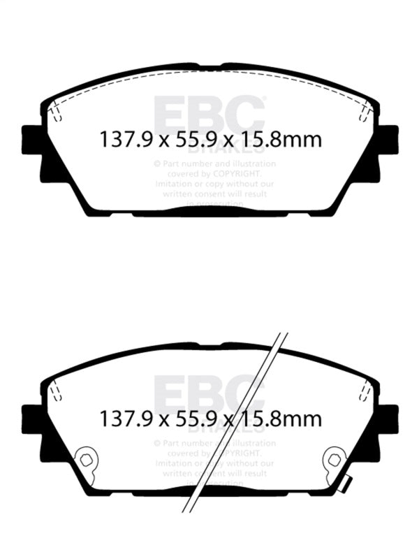 Load image into Gallery viewer, Ebc DP22416 EBC Greenstuff Brake Pad Sets
