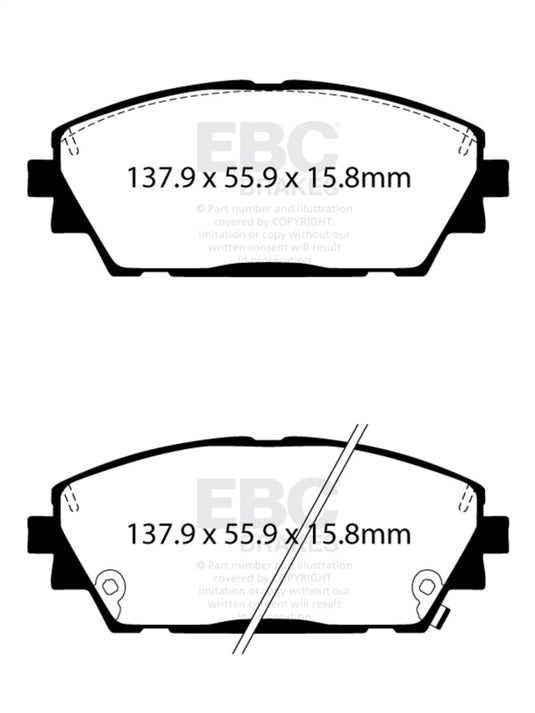Ebc DP22416 EBC Greenstuff Brake Pad Sets