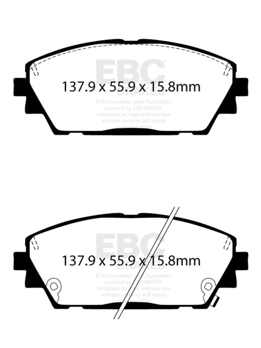 Ebc DP32416C EBC Redstuff Brake Pad Sets