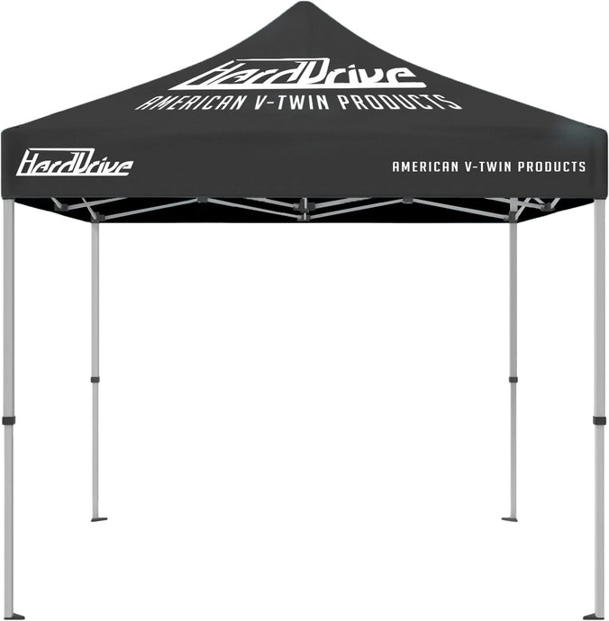 Harddrive HYG-009-HD Canopy - 10X10 - Black/White with Logo