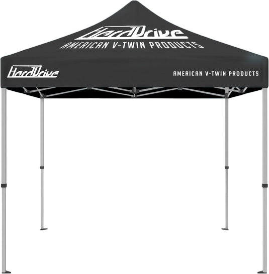 Harddrive HYG-009-HD Canopy - 10X10 - Black/White with Logo