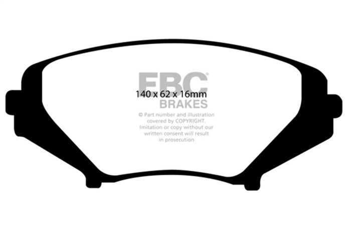 Ebc DP41665R EBC Yellowstuff Brake Pad Sets