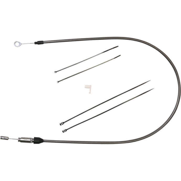 Magnum 4234HE Alternate Length Black Pearl Quick Connect Braided Upper Clutch Cable - 34in.