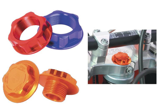 Zeta ZE58-2123 Steering Stem Nut & Bolt - Red