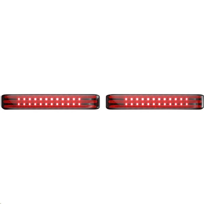 Custom Dynamics PB-SBSEQ-SS6-BS Probeam Sequential LED Saddlebag Light - Gloss Black With Smoke Lens