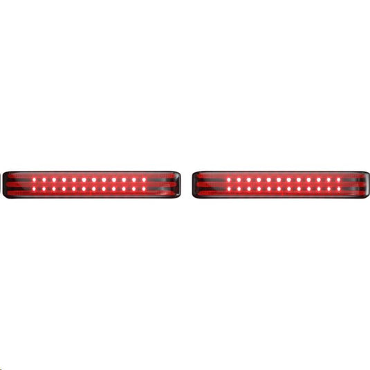 Custom Dynamics PB-SBSEQ-SS6-BS Probeam Sequential LED Saddlebag Light - Gloss Black With Smoke Lens