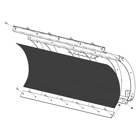 Kfi Products 105858-R Poly Blade Replacement - 60in.