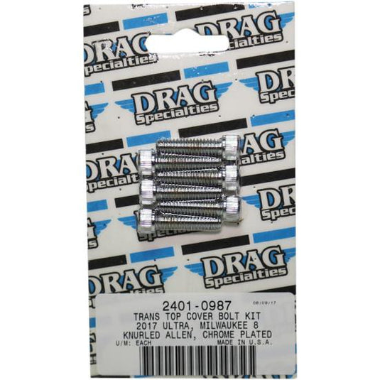Drag Specialties 2401-0988 Transmission Top Cover Bolt Kit - Smooth