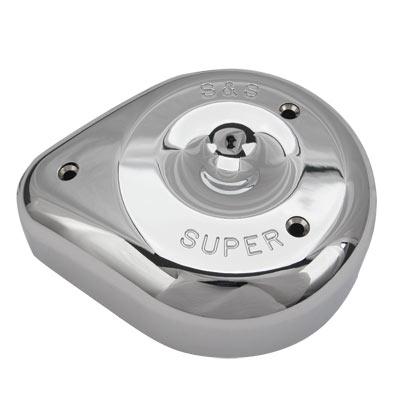 S&S Cycle 17-0378 Teardrop Air Cleaner Cover - Chrome