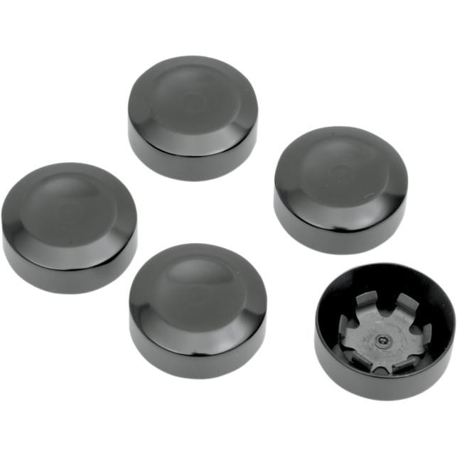 Drag Specialties 1201-0598 Rear Pulley Bolt Cover - Black