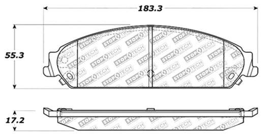 Stoptech 305.10580 ST Street Brake Pads