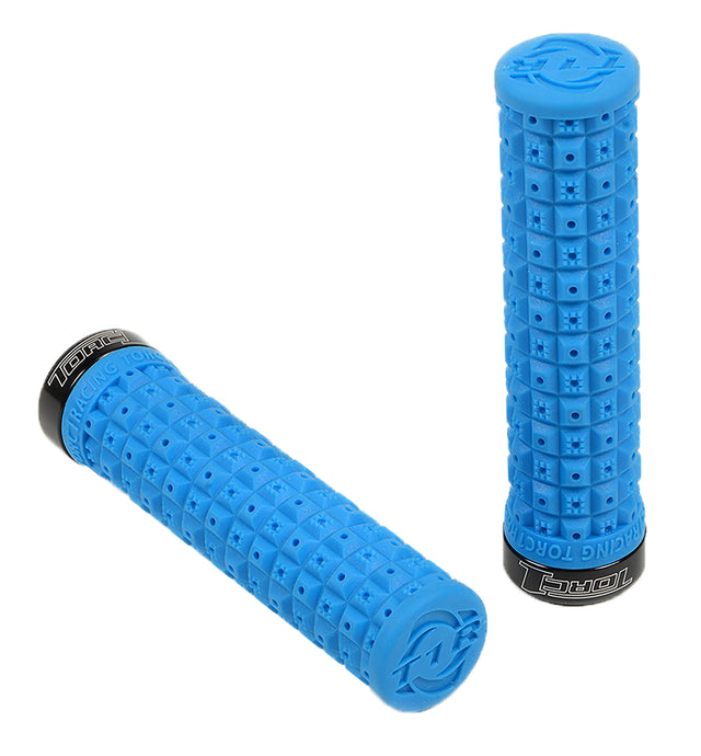 Torc1 Racing 2750-0302 Defy Lock-On Grips - Blue/Black
