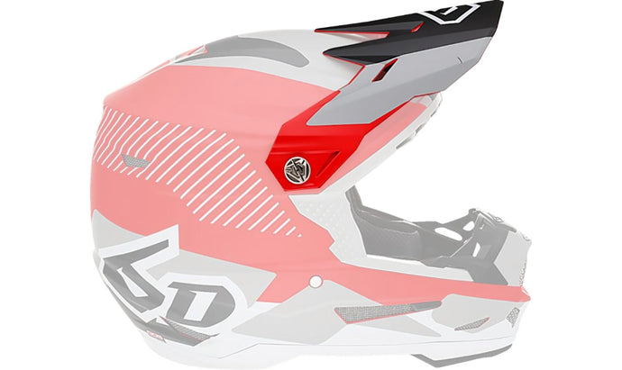 6D Visor for ATR-2 Helmet - Fusion Red