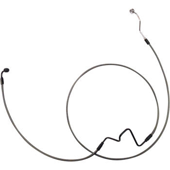 Magnum AS47018 Black Pearl Designer Series ABS Touring Dual-to-Single Conversion Brake Line - Stock Length