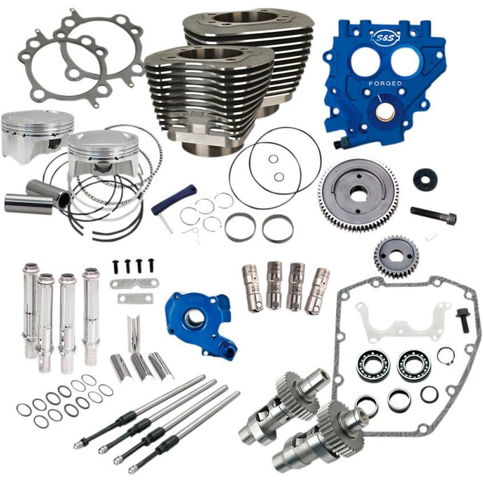 S&S Cycle 330-0665 Power Package - Gear Drive - Black