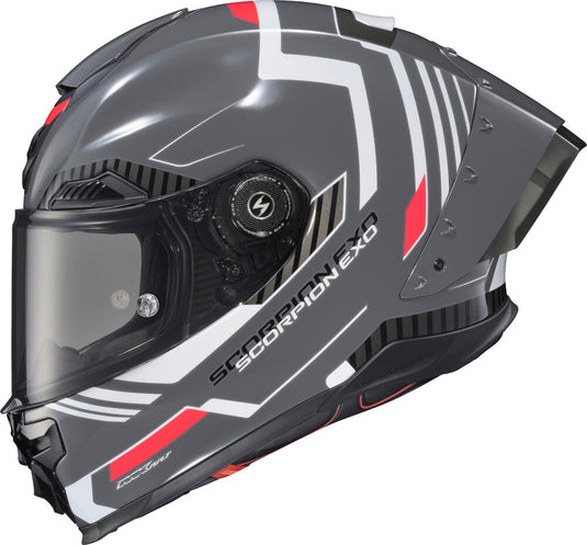 Scorpion Apex Exo-Warp Atarax Helmet (Medium, Gray/White)