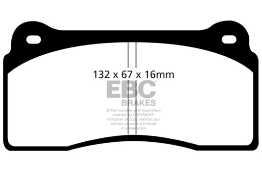 Ebc DP41110R EBC Yellowstuff Brake Pad Sets