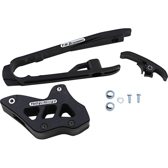 T.M. Designworks DCK-KT4-BK Dirt Cross Multi-Purpose Chain Slide-N-Guide Kit FE2 Guide - Black