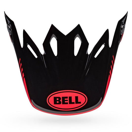 Bell Helmets Visor for Moto-9 MIPS Louver Helmets - Gloss Black/Red