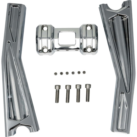 Kodlin KUS55134 Ascent Pro Pullback Riser Kit - 10in. -  Chrome