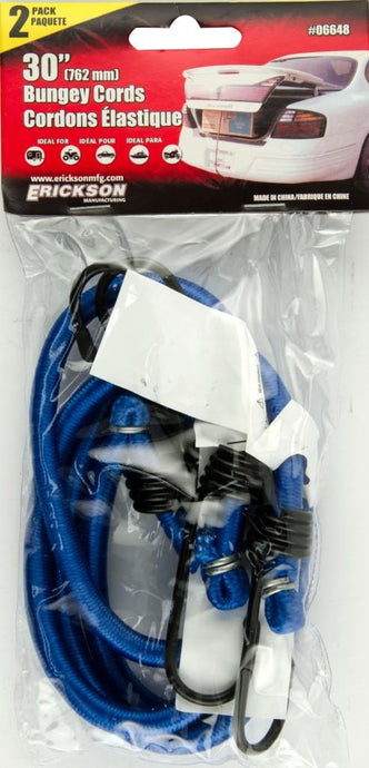 Erickson 06648 Standard Bungee Cords - 30in.