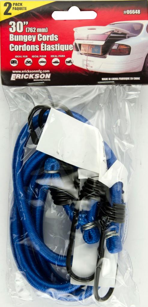 Erickson 06648 Standard Bungee Cords - 30in.