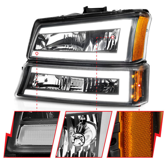 Anzo 111501 ANZ Crystal Headlights