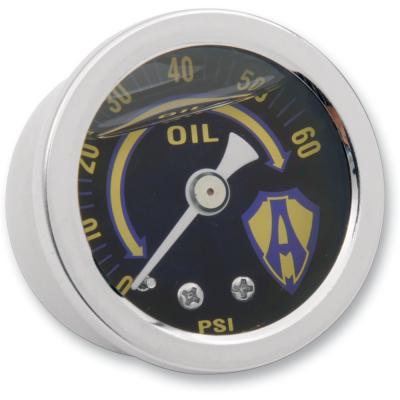 Arlen Ness 15-655 Liquid-Filled Oil Gauge