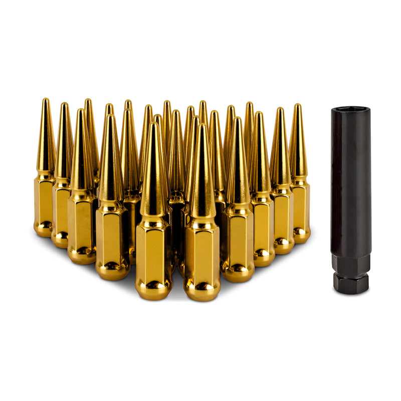 Load image into Gallery viewer, Mishimoto MMLG-SP1215-24GD MM Lug Nuts - Steel
