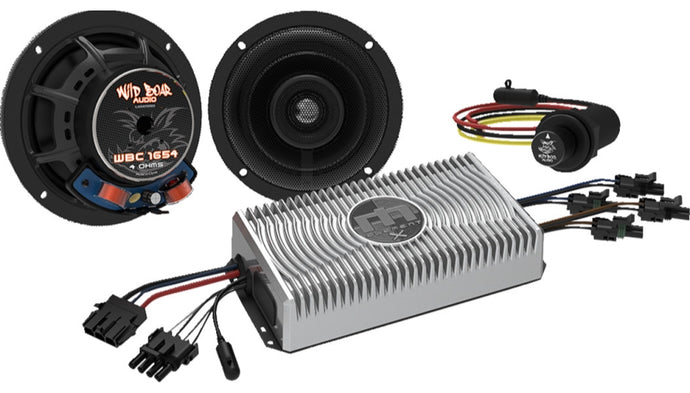 Wild Boar Audio WBA FLHT-BT KIT 150-Watt AMP/Front Speaker Kit