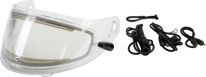 G-Max Electric Lens Shield for MD-01/MD-01S Helmets - Clear with Cord Kit