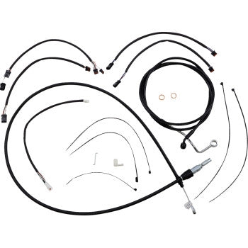 Magnum 4861131 XR Black Dot Handlebar Installation Kit - 12in-14in. - Black Fittings