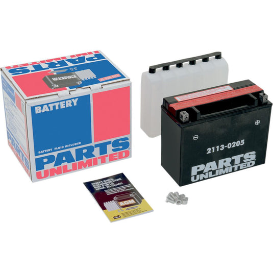 Parts Unlimited 2113-0205 AGM Maintenance-Free Battery