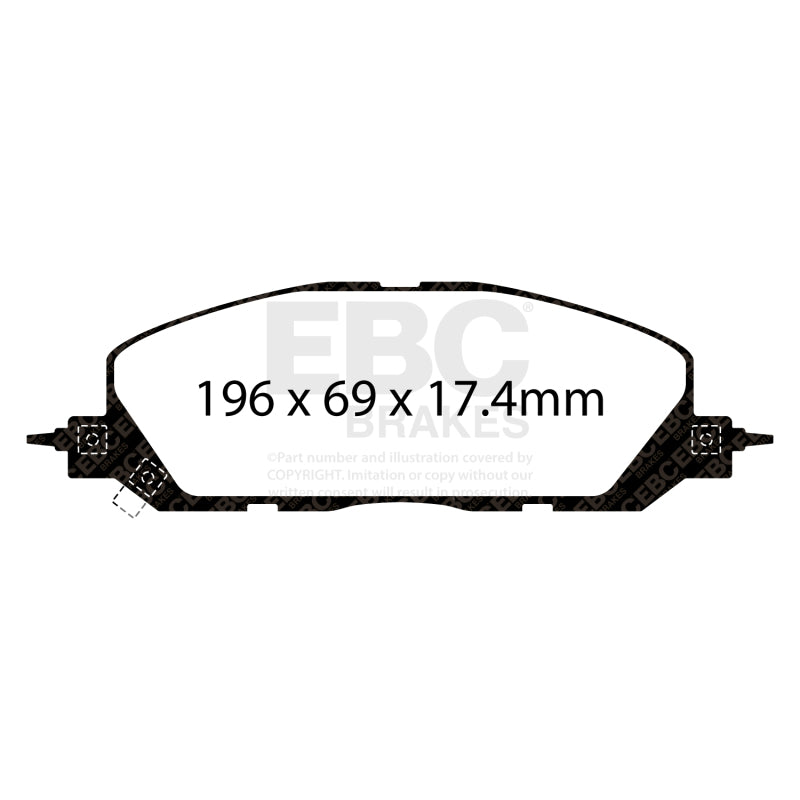 Load image into Gallery viewer, Ebc DP43118R EBC Yellowstuff Brake Pad Sets
