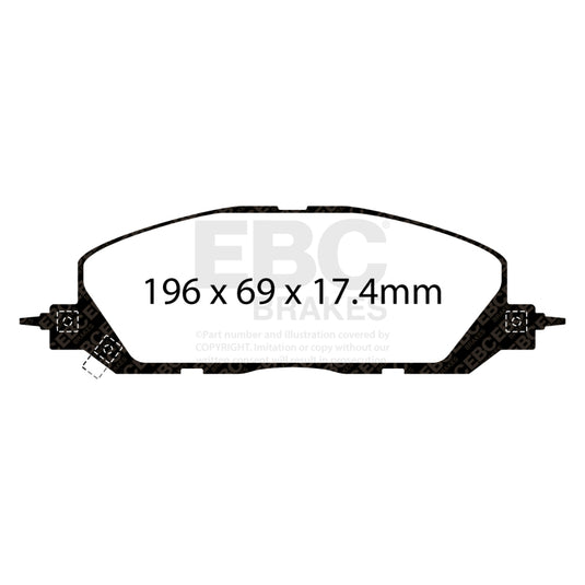 Ebc DP43118R EBC Yellowstuff Brake Pad Sets