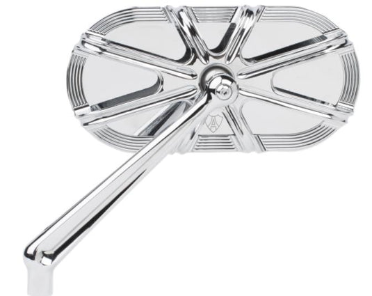 Arlen Ness 13-161 Caged Series 10-Gauge Mirror - Left - Chrome