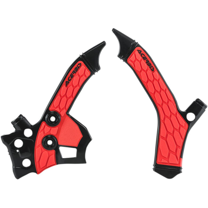 Acerbis 2726851042 X-Grip Frame Guards - Black/Red