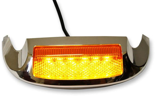 Custom Dynamics GEN-FT-AS Front LED Fender Tip Housing - Amber LED - Smoke Lens