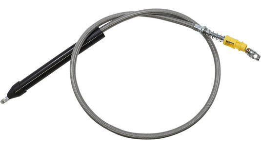 La Choppers LA-8155C13 Clutch Line - Stainless Braided with 12-14in. Ape Hangers