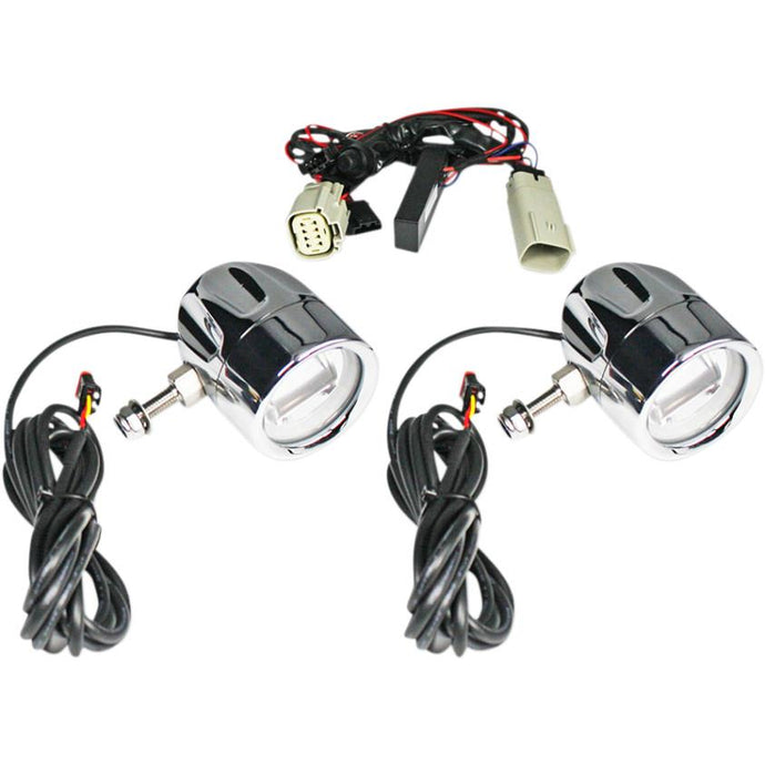 Custom Dynamics PB-FOG-TKE-C LED Halo Fog Lights - Chrome